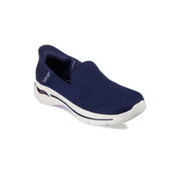 Skechers Women Navy Blue Mesh Go Walk Arch Fit Sports Shoes