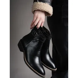 The Roadster Lifestyle Co Women Block-Heeled Regular Boots