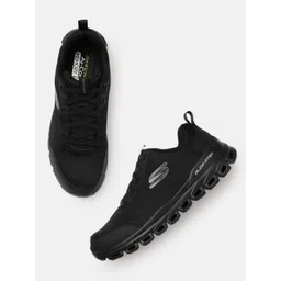 Skechers Men Black Solid Sneakers