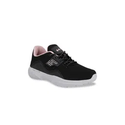 Campus Women Black Mesh Running Shoes