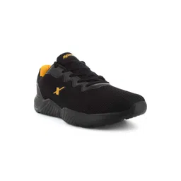 Sparx Men Black Mesh Long Distance Running Shoes