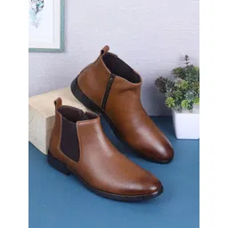 WALKWAY by Metro Men Mid-Top Chelsea Boots