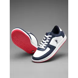 U.S. Polo Assn. Men Colourblocked Lace Up Sneakers
