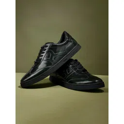 RARE RABBIT Men Mercury Leather Lace-Up Sneakers