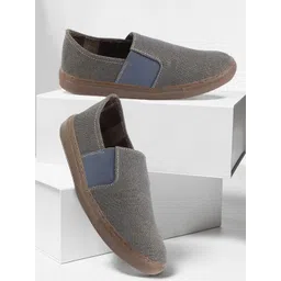 FAUSTO Men Canvas Lightweight Slip-On Sneakers