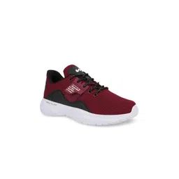 Campus Women Maroon & White Mid-Top Running Shoes