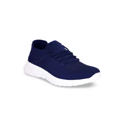 Aadi Men Navy Blue Woven Design Sneakers