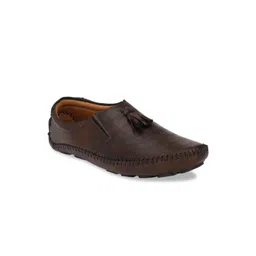 Prolific Men Brown Slip-On Sneakers