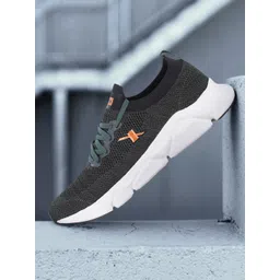 Sparx Men Green Mesh Running Non-Marking Shoes