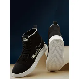 Duke Men Printed High-Top Sneakers