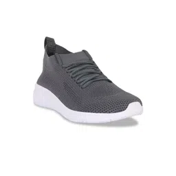 M7 by Metronaut Men Charcoal Woven Design Slip-On Sneakers