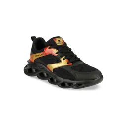 OFF LIMITS Men Black & Red Mesh Running Shoes