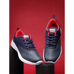 ASIAN Men Navy Blue Mesh Running Shoes