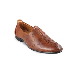 WALKWAY by Metro Men Brown Perforations Slip-On Sneakers