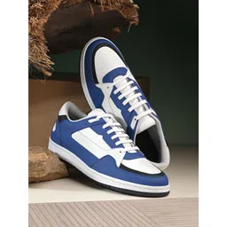 The Roadster Lifestyle Co. Men Colourblocked Mid-Top Lace-Ups Casual Sneakers