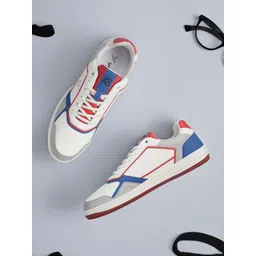 yoho Men Mid Top Colourblocked Lightweight Memory Foam Insole Basics Sneakers