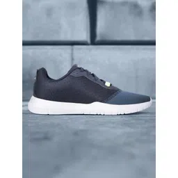 Reebok Men Navy Blue Woven Design Edgility Running Shoes