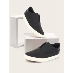 FAUSTO Men Anti-Skid Lightweight Canvas Slip-On Sneakers