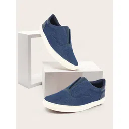 FAUSTO Men Anti Skid Canvas Lightweight Slip-On Sneakers