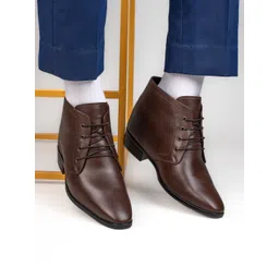 Hi Toes Men 3 Inches hidden height elevator formal Boots