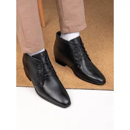 Hi Toes Men 3 Inches hidden height elevator formal Boots