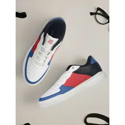 yoho Men Colourblocked Memory Foam Insole Lightweight Sneakers