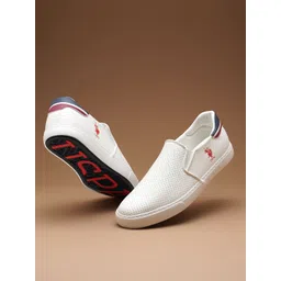 U.S. Polo Assn. Men Textured Slip-On Sneakers