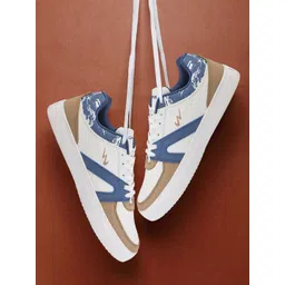 Campus Men Textured Padded Insole Basics Sneakers