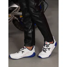 Campus Men White PU Sneakers