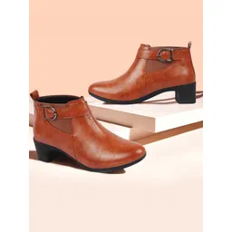 FAUSTO Women Mid-Top Chelsea Boots