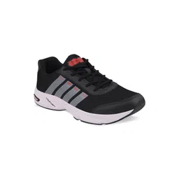 Campus Men Black Mesh Running Shoes