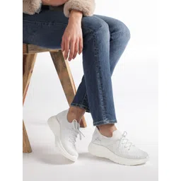 Marc Loire Women Woven Design Slip-On Sneakers