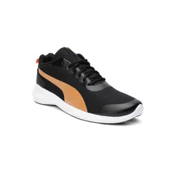 Puma Men Black Lazer Evo Sneakers