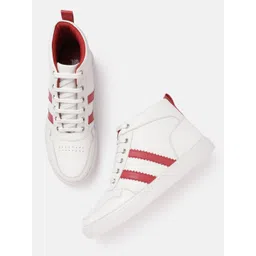 The Roadster Lifestyle Co. Women Mid-Top Perforated Sneakers