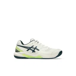Asics Men's GEL-DEDICATE 8 PICKLEBALL Cream & Tranquil Teal Tennis Shoes