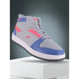 Sparx Men's Grey Ankle High Sneakers