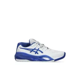 Asics Men's GEL-RESOLUTION X White & Dark Cobalt Tennis Shoes