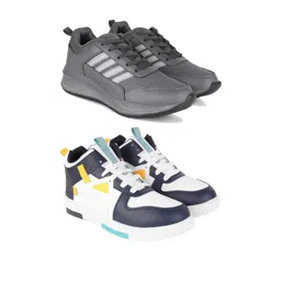 DRACKFOOT Men Non-Marking Running Sports Shoes