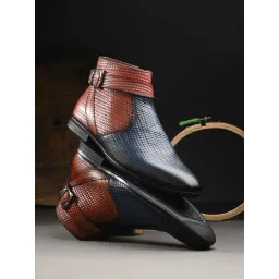 Hitz Men's Blue Casual Boots