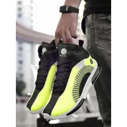 Bacca Bucci Men's Superstar 2.0 Green Ankle High Sneakers