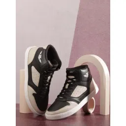 ID Men's Black Ankle High Sneakers