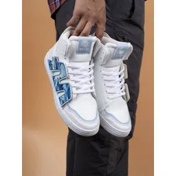 bacca bucci Men Colourblocked PU Round Toe Lace  Ups Sneakers