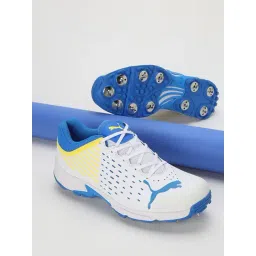 Puma Men's Spike 22.1 White Cricket Shoes