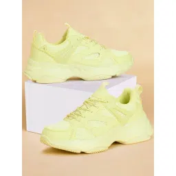 Forever Glam by Pantaloons Women's Yellow Sneakers