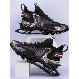 Atom Men's Spring Edge Alpha 2 Black Running Shoes