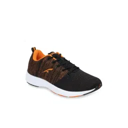 Furo by Red Chief Men's Black & Orange Running Shoes