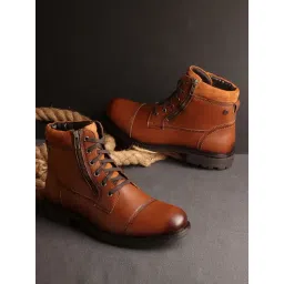 Carlton London Men's Tan Derby Boots