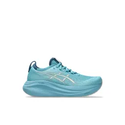 Asics Women's GEL-NIMBUS 27 Stillwater & Cream Running Shoes
