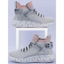 Rapid Box Men's Grey Running Shoes