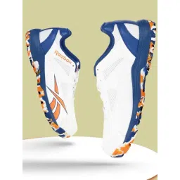 Reebok Men's White, Orange & Blue Cricket Shoes